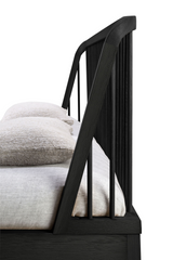 Black Solid Oak Bed | Ethnicraft Spindle | Oroa.com