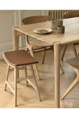 Natural Oak Modern Dining Table – PI – oak finish alternate view 27