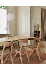 Natural Oak Modern Dining Table – PI – oak finish alternate view 32