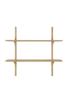 Curved Wood Wall Shelf | Ethnicraft PI | OROA.com