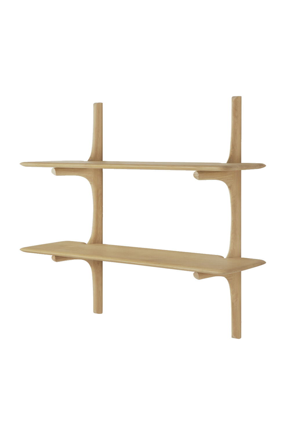 Curved Wood Wall Shelf | Ethnicraft PI | Oroatrade.com