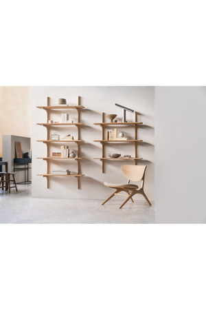 Curved Wood Wall Shelf | Ethnicraft PI | OROA.com