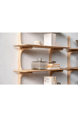 Curved Wood Wall Shelf | Ethnicraft PI | OROA.com