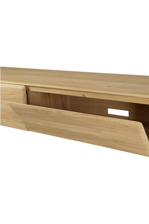 Curved Wood TV Cupboard | Ethnicraft PI | Oroa.com