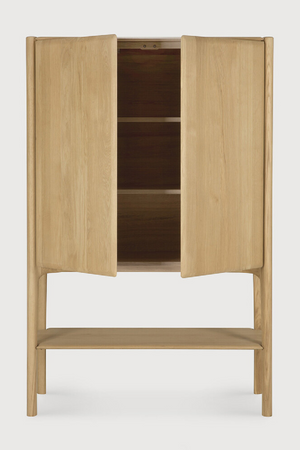 Natural Oak 2-Door Cupboard | Ethnicraft Pi | Oroa.com