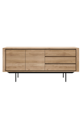 Oak Wood Sideboard with Legs | Ethnicraft Shadow | OROA TRADE