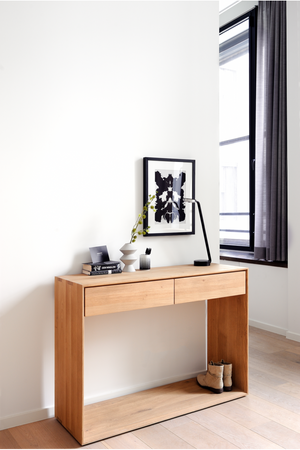 Oak 2-Drawer Console Table | Ethnicraft Nordic | OROA.com