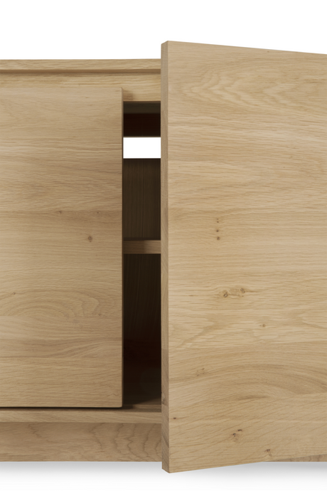 Oiled Oak TV Cabinet – Wave – oak finish alternate view 9