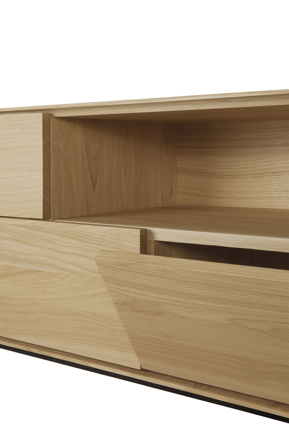 Solid Oak TV Cupboard – Whitebird – oak finish alternate view 8