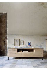 Solid Oak TV Cupboard | Ethnicraft Whitebird | Oroa.com