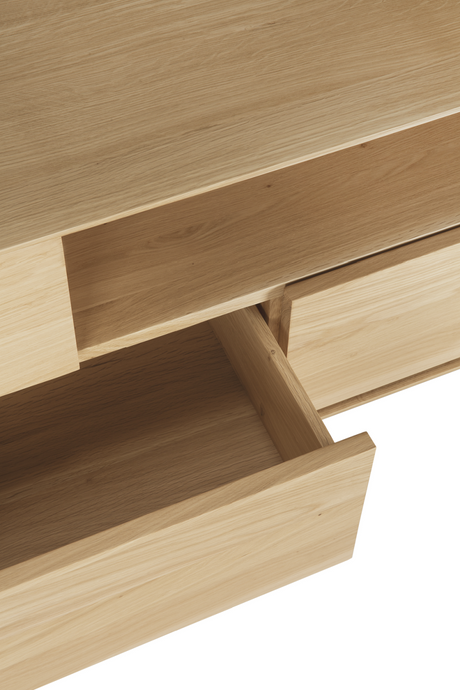 Solid Oak TV Cupboard – Whitebird – oak finish alternate view 9