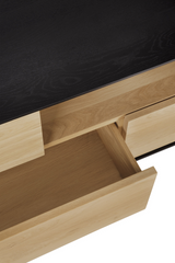 Varnished Oak Media Unit – Blackbird – oak finish alternate view 7