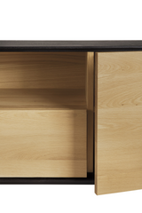 Varnished Oak Media Unit – Blackbird – oak finish alternate view 8