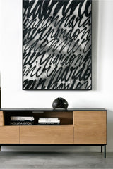 Varnished Oak Media Unit | Ethnicraft Blackbird | OROA.com