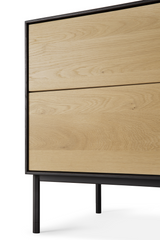 Varnished Oak Media Unit – Blackbird – oak finish alternate view 6