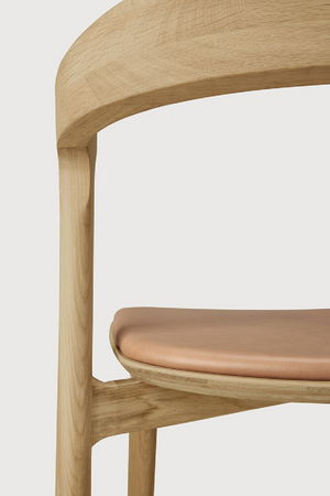Cushioned Scandinavian Dining Chair | Ethnicraft Bok | Oroa.com