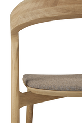 Cushioned Scandinavian Dining Chair | Ethnicraft Bok | Oroa.com
