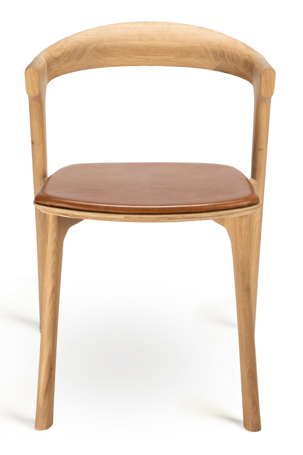 Leather Cushioned Dining Chair | Ethnicraft Bok | Oroa.com
