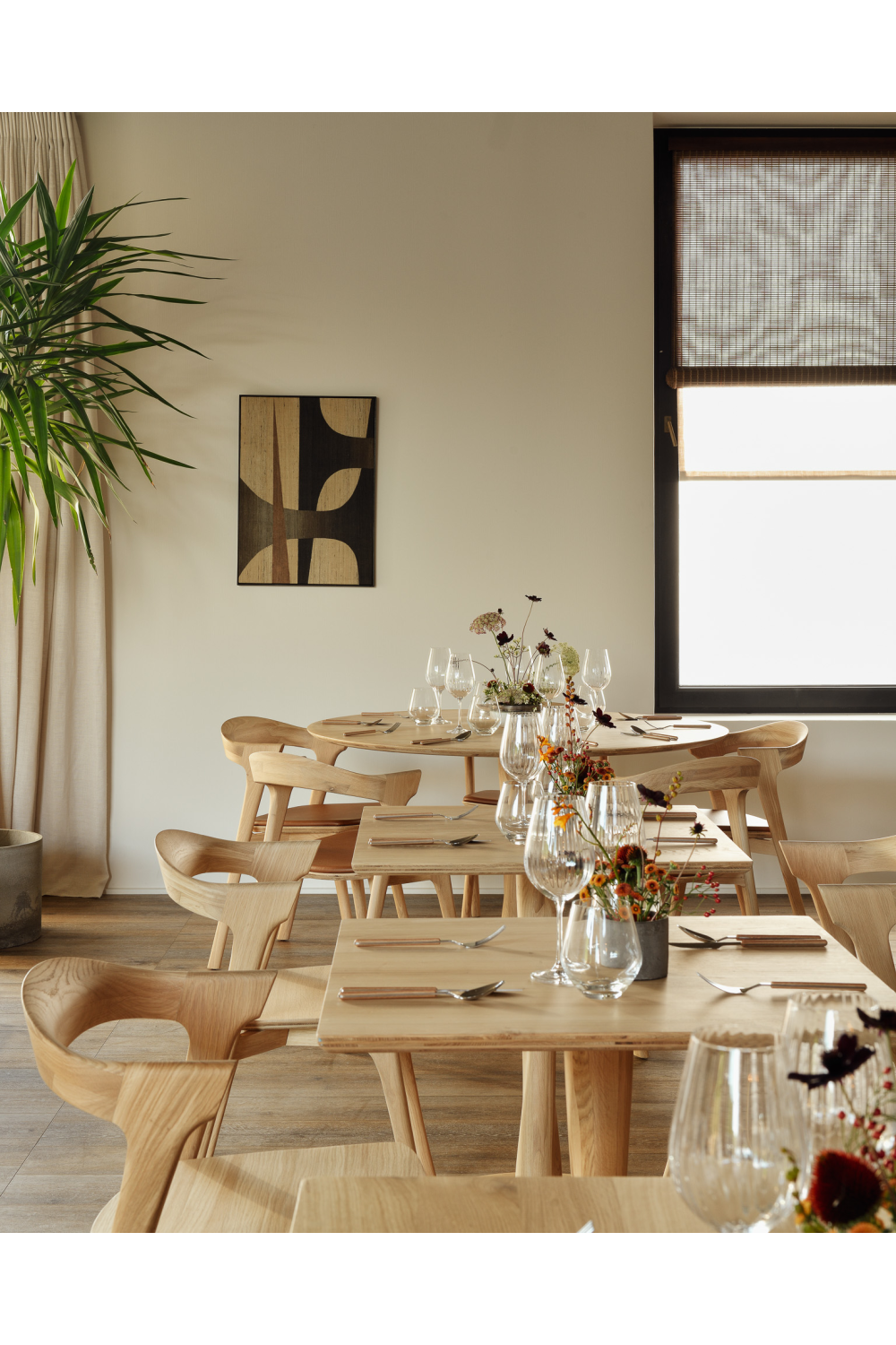 Cushioned Scandinavian Dining Chair | Ethnicraft Bok | Oroa.com