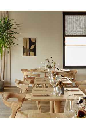 Cushioned Scandinavian Dining Chair | Ethnicraft Bok | Oroa.com