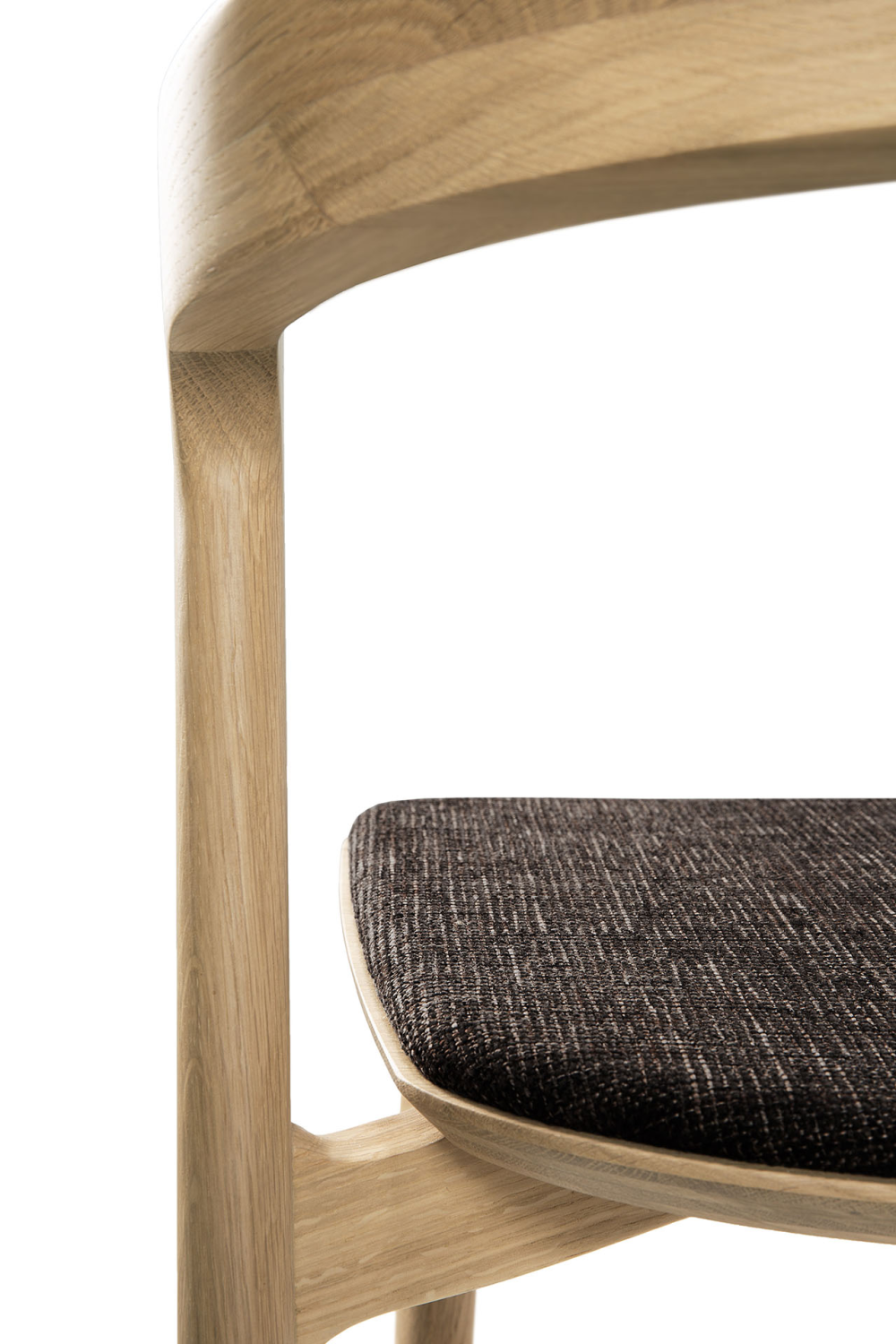 Cushioned Scandinavian Dining Chair | Ethnicraft Bok | Oroa.com