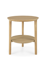 Circular Tiered Oak Side Table | Ethnicraft Bok | Oroa.com