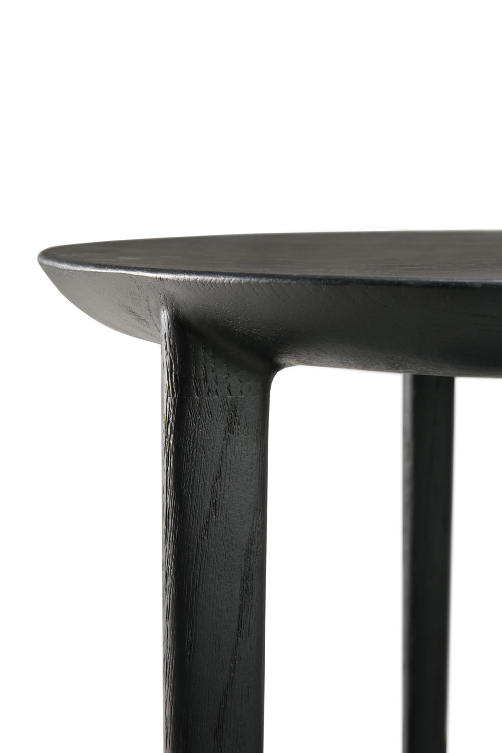 Circular Tiered Black Oak Side Table | Ethnicraft Bok | Oroa.com