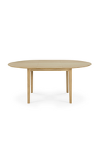 Oak Extendable Round Dining Table | Ethnicraft Bok | Oroa.com