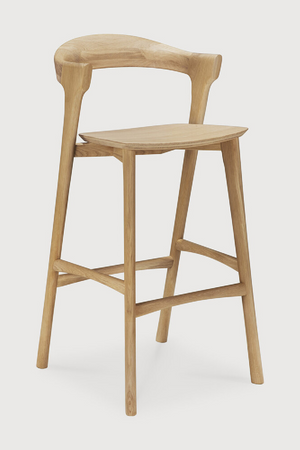 Curved Oak Bar Stool | Ethnicraft Bok | Oroa.com