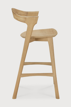 Curved Oak Counter Stool | Ethnicraft Bok | Oroa.com