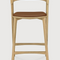 Curved Oak Counter Stool | Ethnicraft Bok | Oroa.com