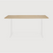 Oak Adjustable Desk L | Ethnicraft Bok | Oroa.com