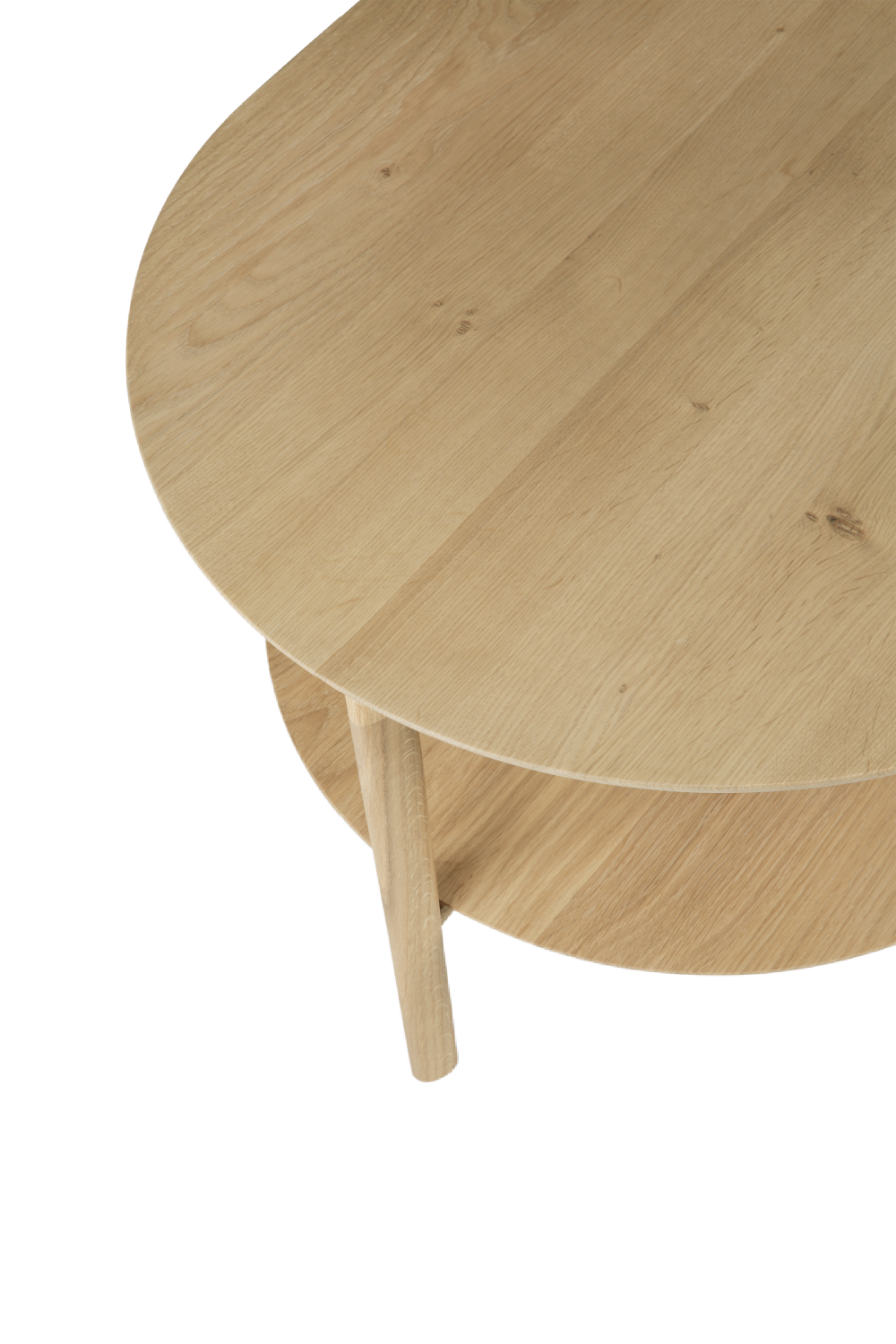 Solid Oak Oval Coffee Table | Ethnicraft Bok | Oroa.com