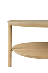 Solid Oak Oval Coffee Table | Ethnicraft Bok | Oroa.com