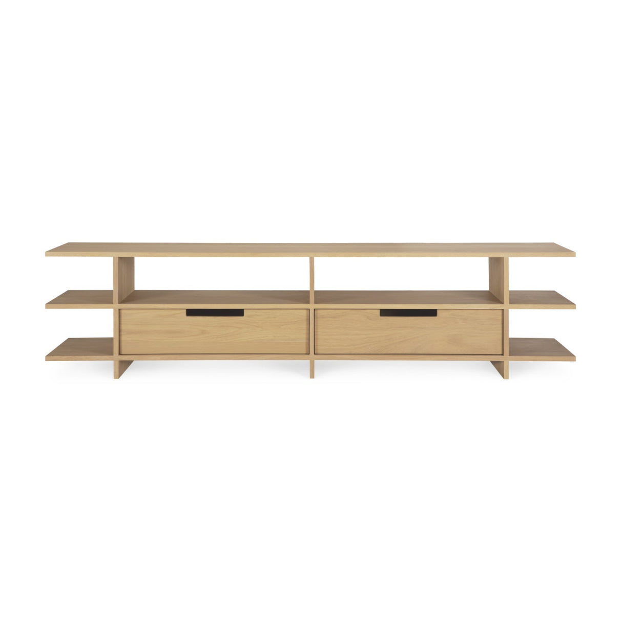 Varnished Teak TV Cupboard | Ethnicraft Kabuki | Oroa.com