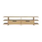 Varnished Teak TV Cupboard | Ethnicraft Kabuki | Oroa.com