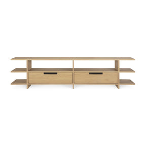Varnished Teak TV Cupboard | Ethnicraft Kabuki | Oroa.com