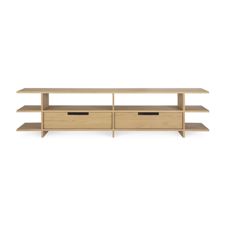 Varnished Teak TV Cupboard | Ethnicraft Kabuki | Oroa.com