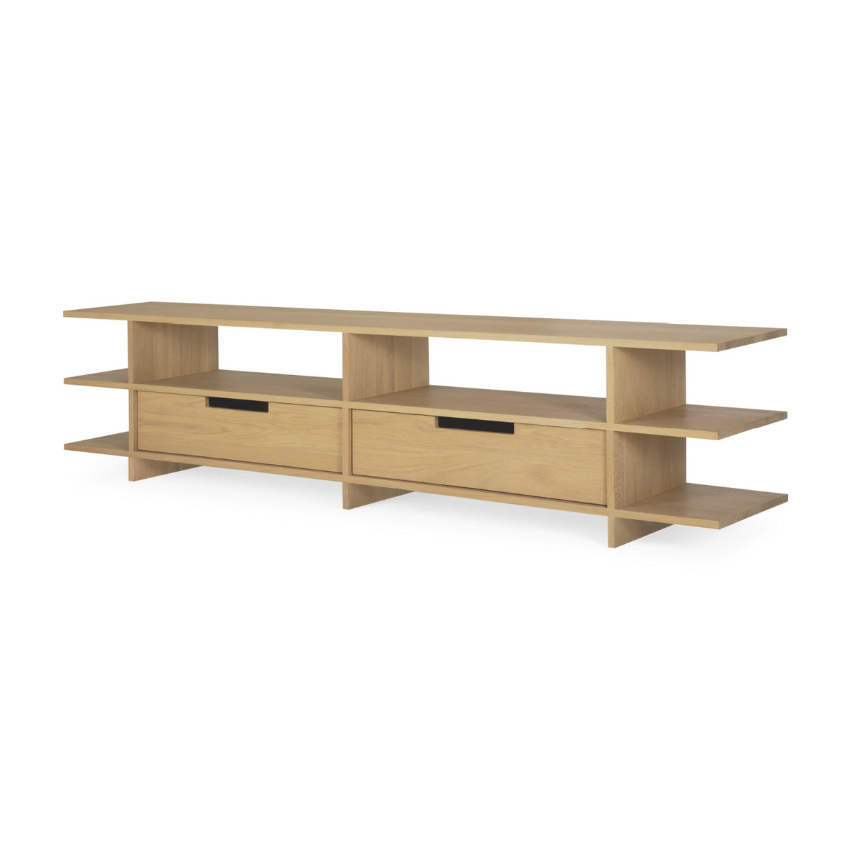 Varnished Teak TV Cupboard | Ethnicraft Kabuki | Oroa.com