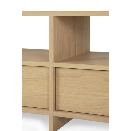 Varnished Teak TV Cupboard | Ethnicraft Kabuki | Oroa.com