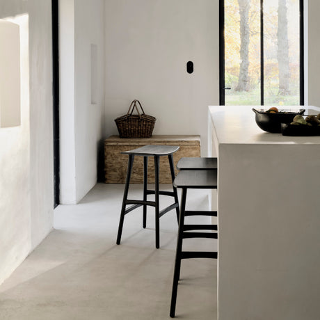   Classic Black Oak Counter Stool | Oroa.com