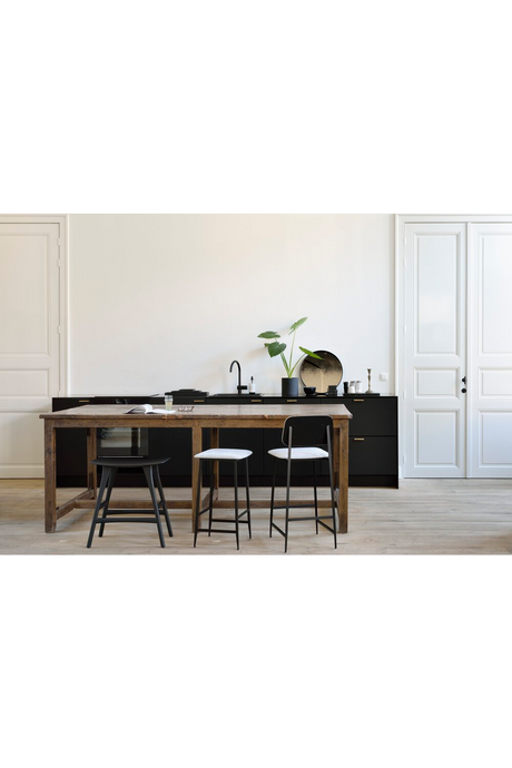Classic Black Oak Counter Stool | Ethnicraft Osso | Oroa.com