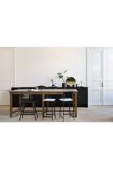 Classic Black Oak Counter Stool | Ethnicraft Osso | Oroa.com