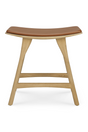 Upholstered Oak Dining Stool | Ethnicraft Osso | Oroa.com