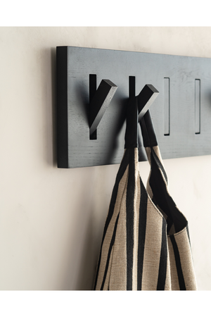 Black Solid Oak Wall Hanger | Ethnicraft Utilitile | Oroa.com
