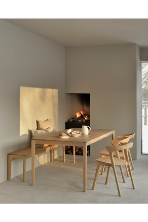 Varnished Oak Dining Table | Ethnicraft Bok | Oroa.com