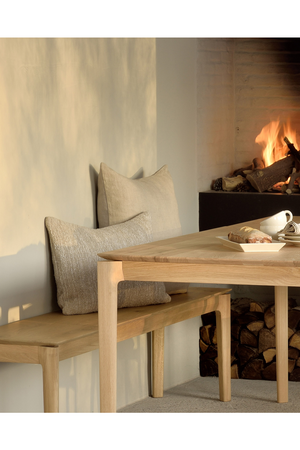 Varnished Oak Dining Table | Ethnicraft Bok | Oroa.com