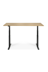 Oak Adjustable Desk M | Ethnicraft Bok | Oroa.com