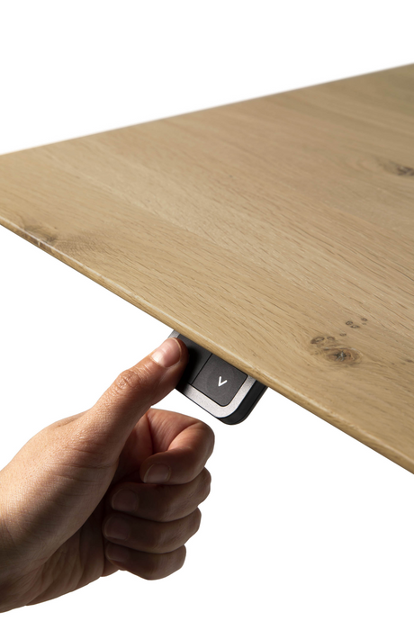 White Metal Adjustable Desk Base | Ethnicraft Bok | Oroa.com