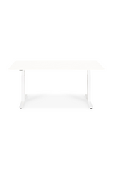 White Metal Adjustable Desk Base | Ethnicraft Bok | Oroa.com